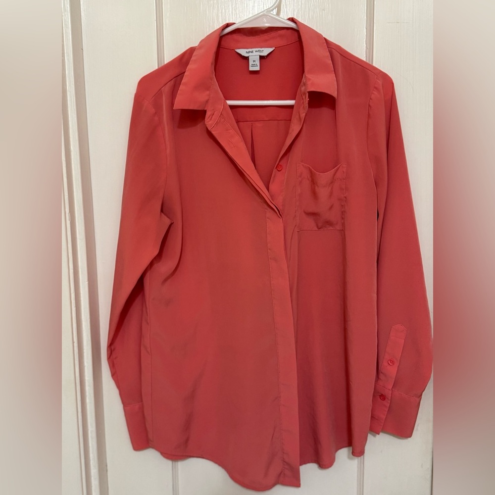 Salmon dress shirt
